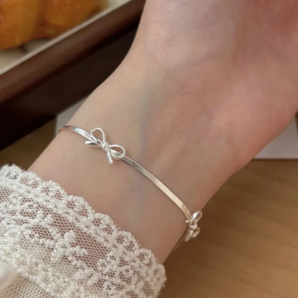 Veinci Jewelry Feminine Bow Herringbone Bracelet